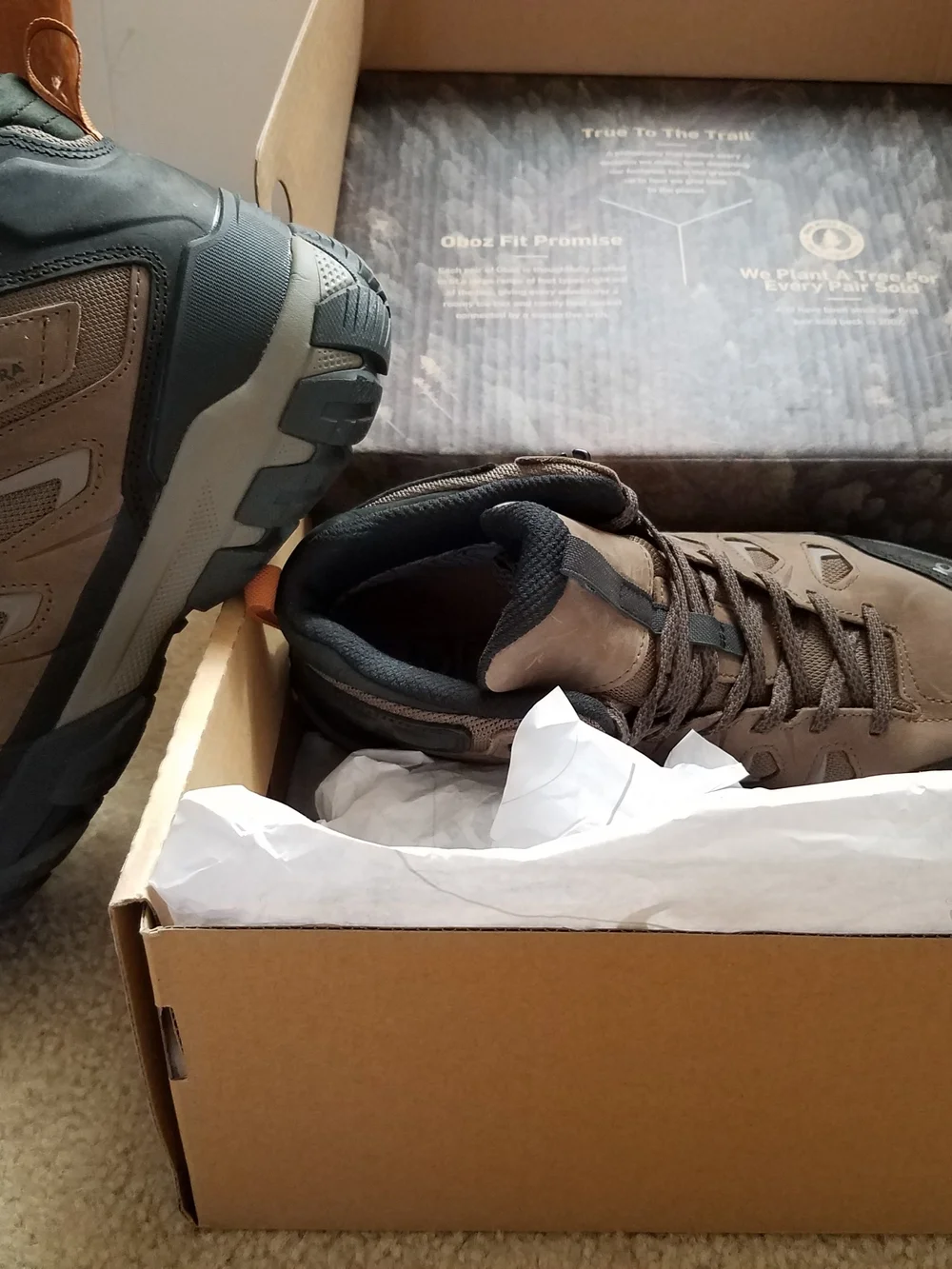 Mens Oboz Sawtooth X Mid B-dry Waterproof  Canteen 11 Regular